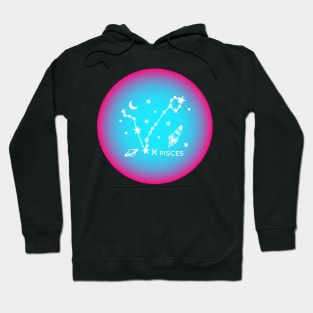 Pisces Zodiac Sign Aura Hoodie